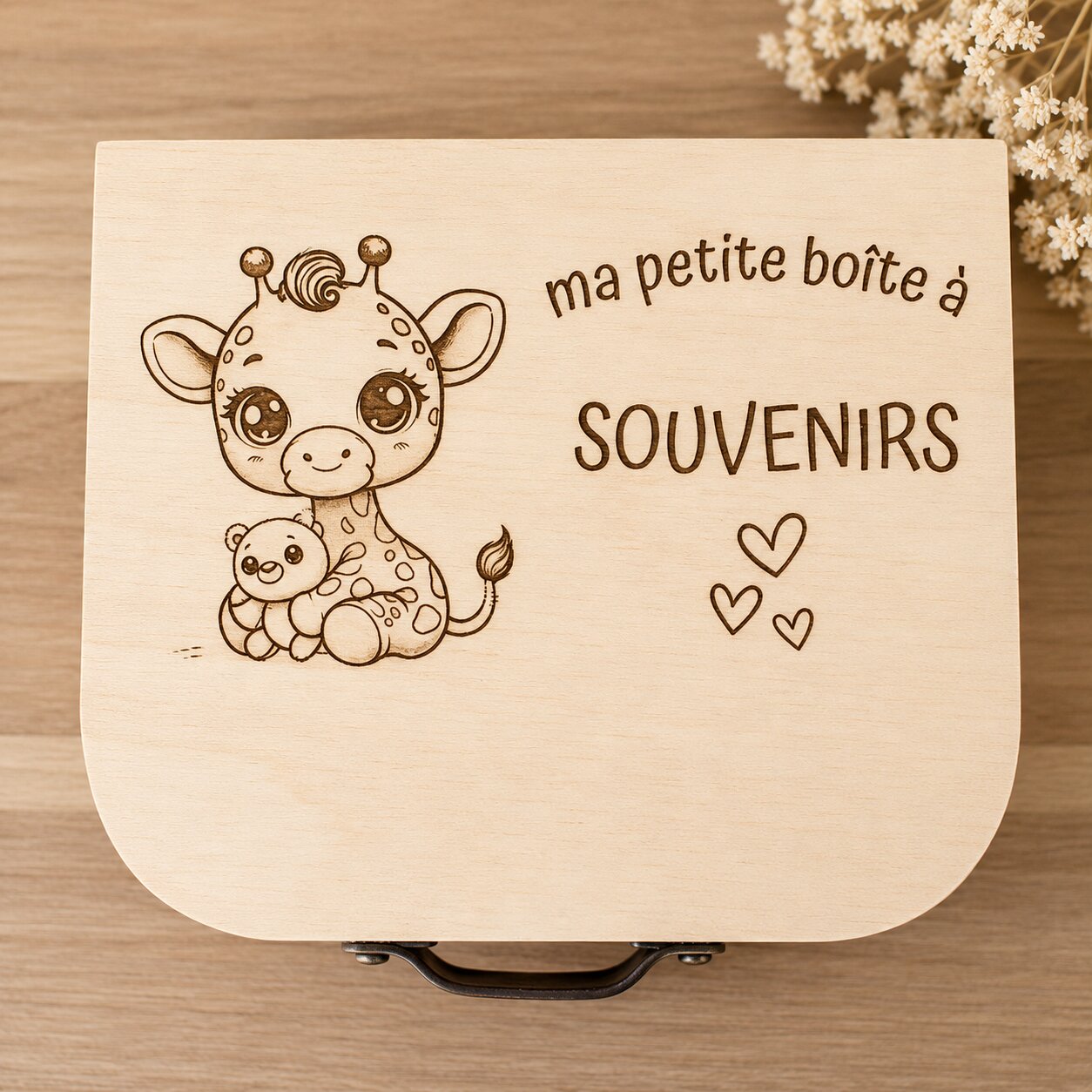 Coffret de naissance — coffrets et urnes — création artisanale Scrapnwood