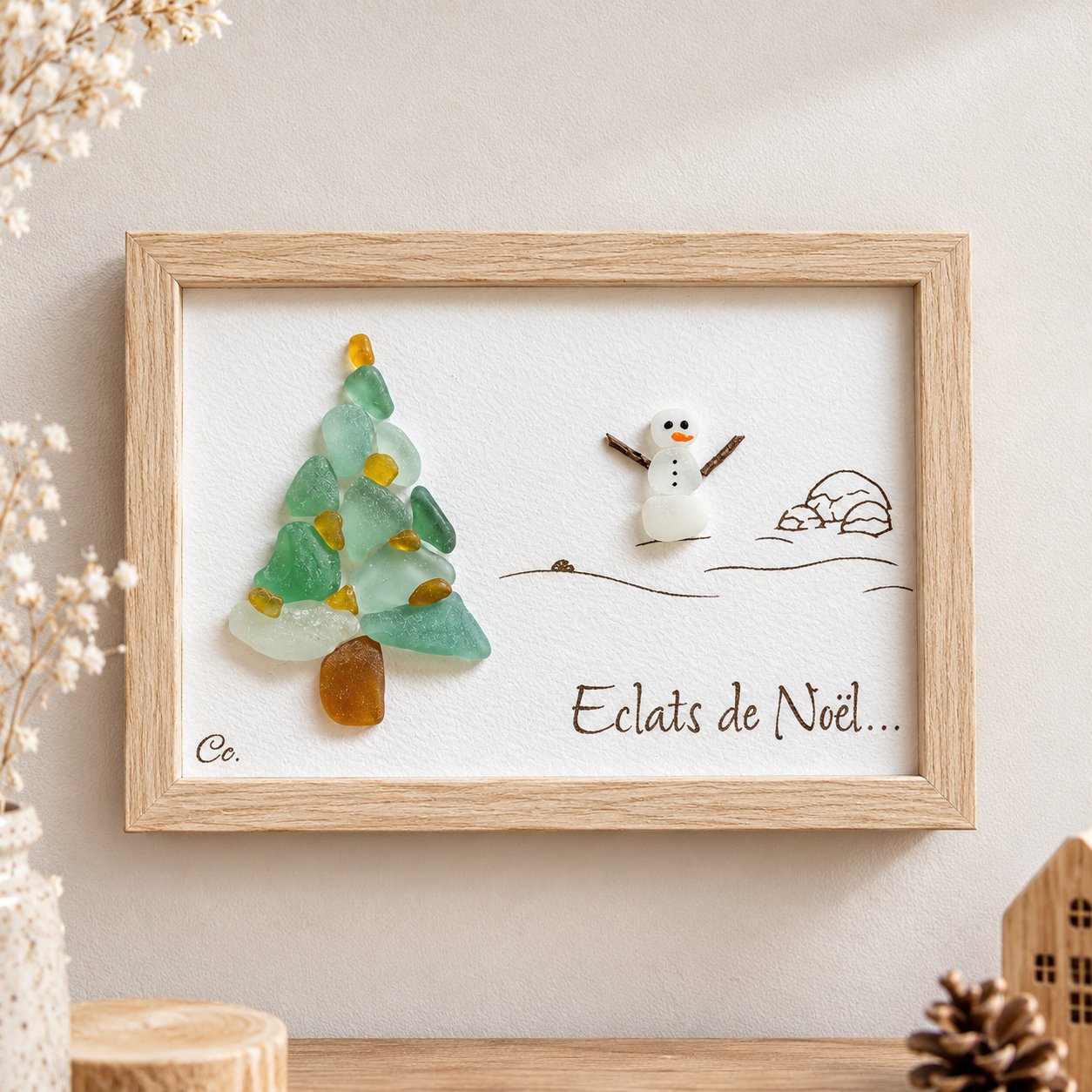 Cadre "éclats de Noël"