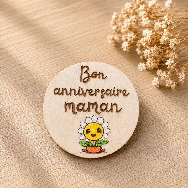 Magnet "bon anniversaire maman"