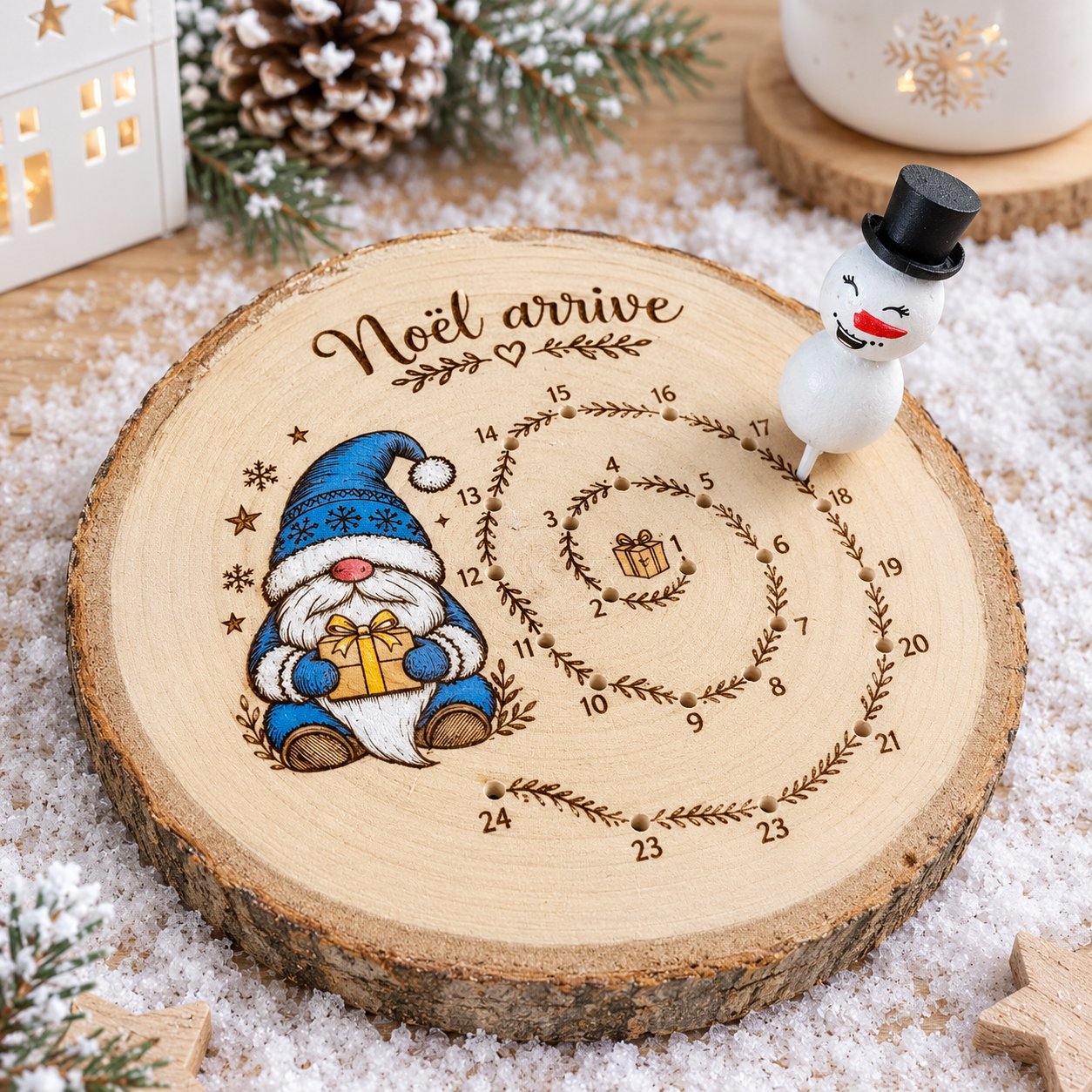 Décompte Noël arrive! — autres — création artisanale Scrapnwood
