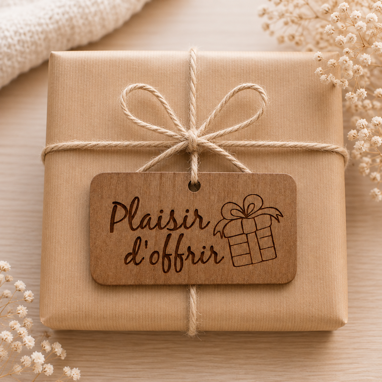 Etiquette Plaisir d'offrir