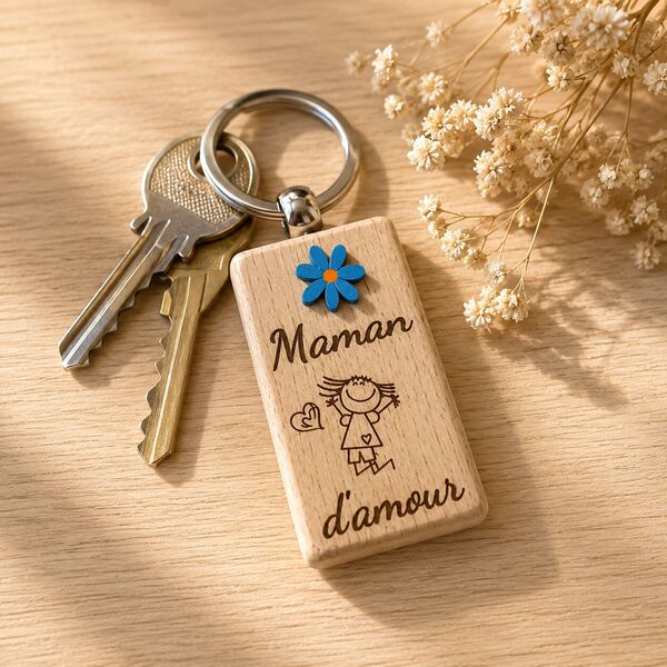Porte clé "maman d'amour"