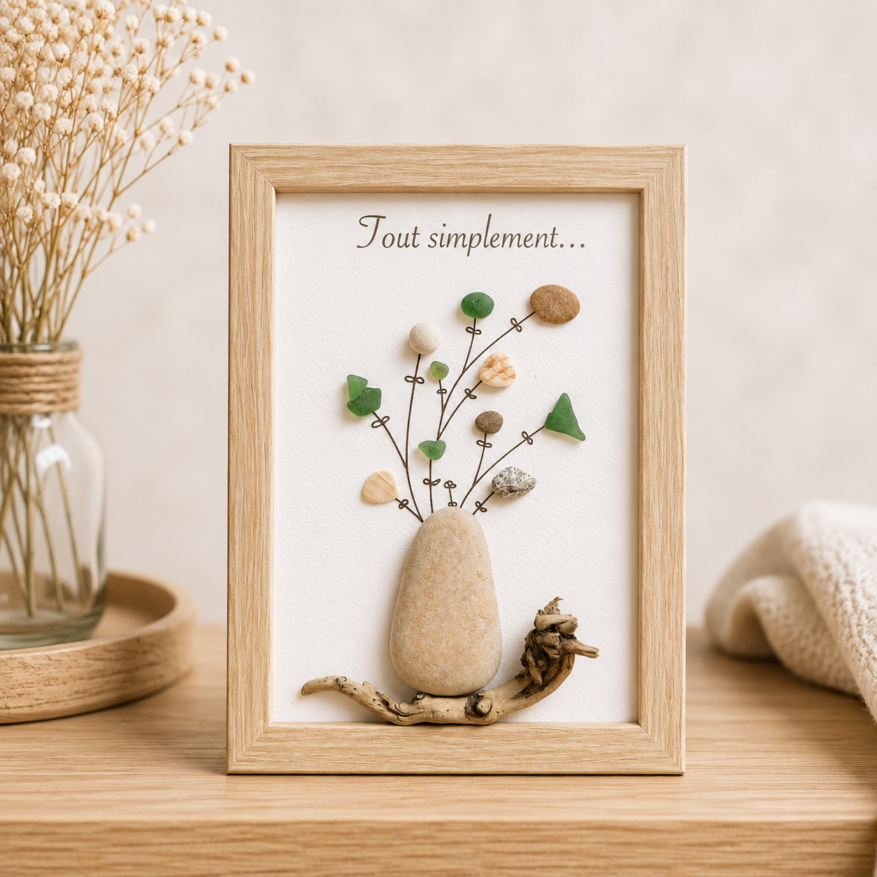 Cadre bouquet du rivage