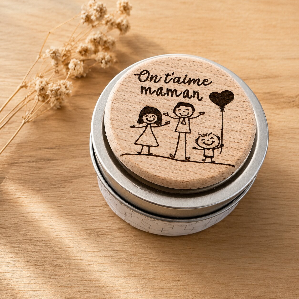 Bougie parfumée et son magnet