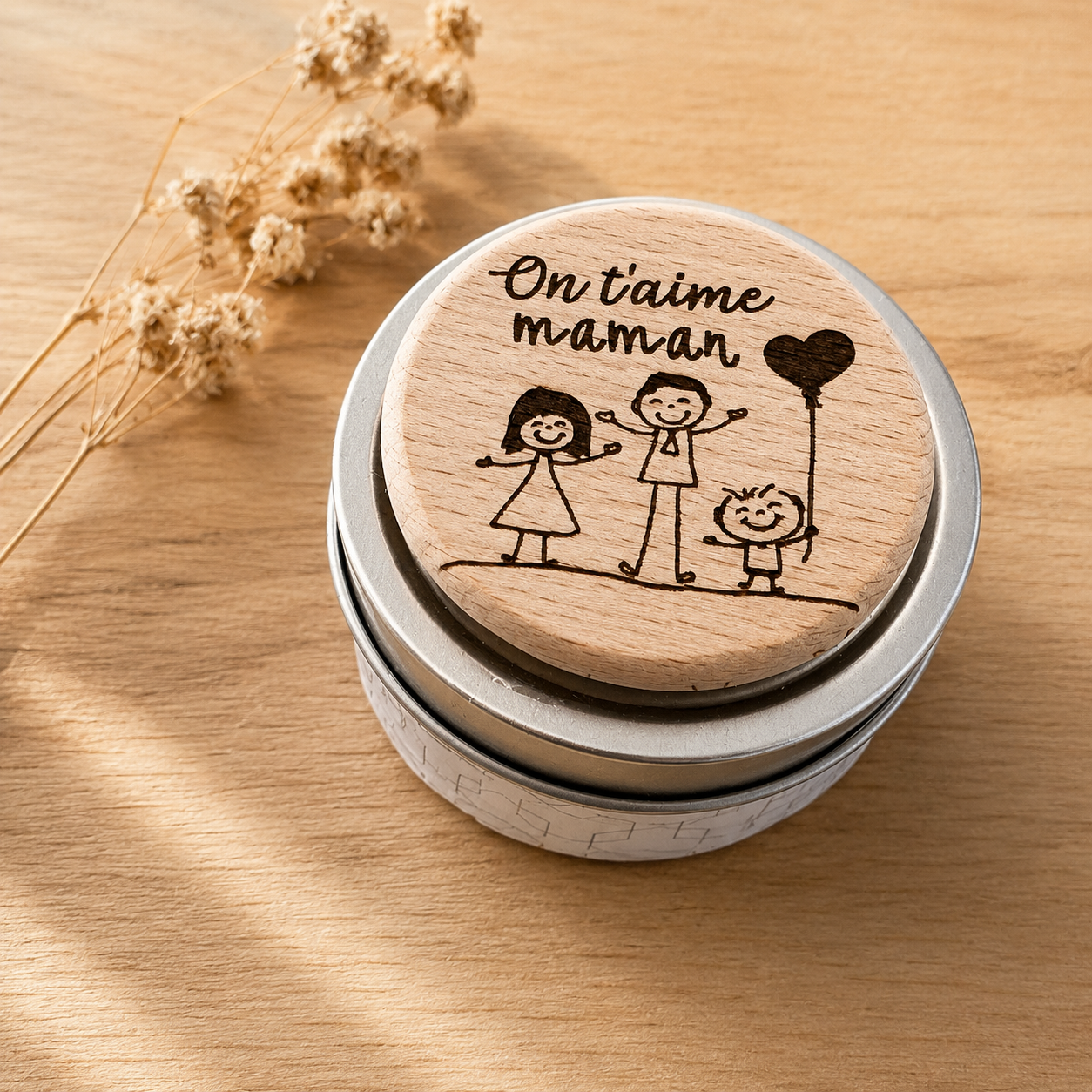 Bougie parfumée et son magnet