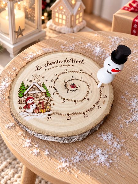 Décompte décor d'hiver