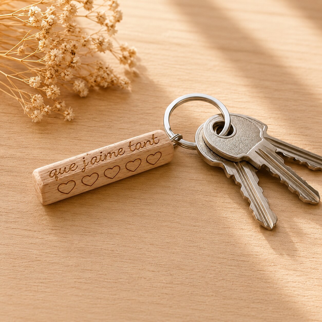 Porte clé message