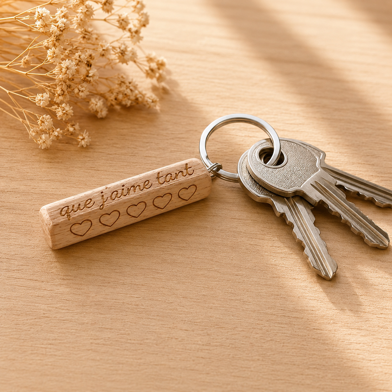 Porte clé message
