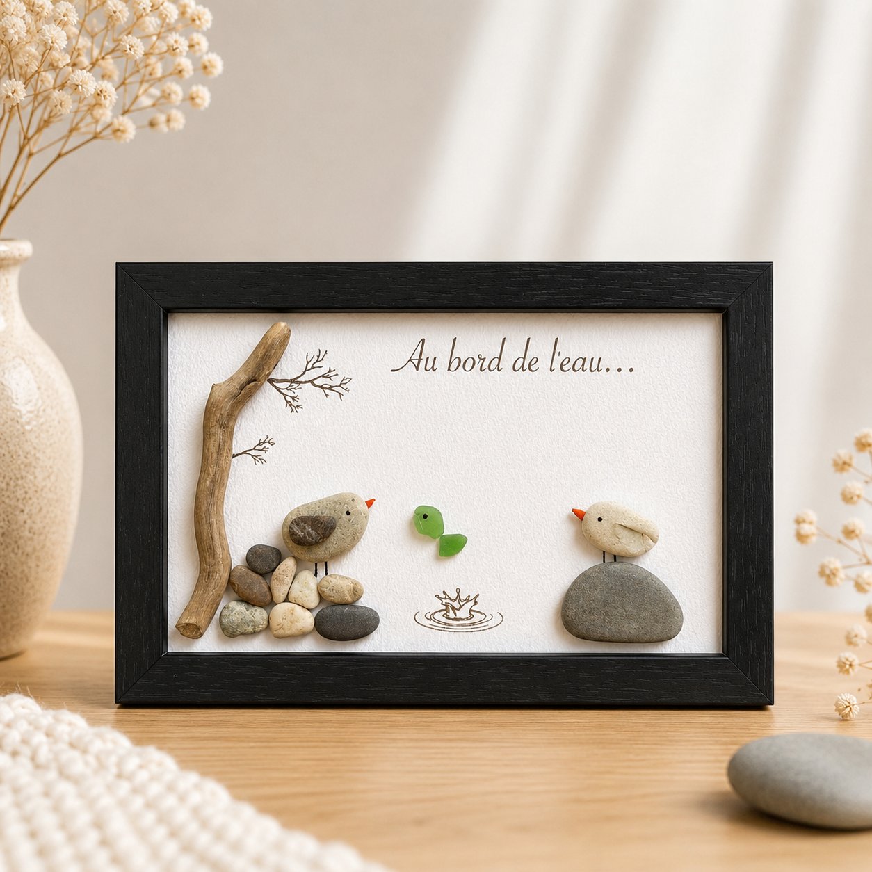Cadre petite escale — cadres bord de mer — création artisanale Scrapnwood