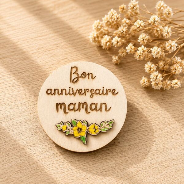 Magnet "bon anniversaire maman"