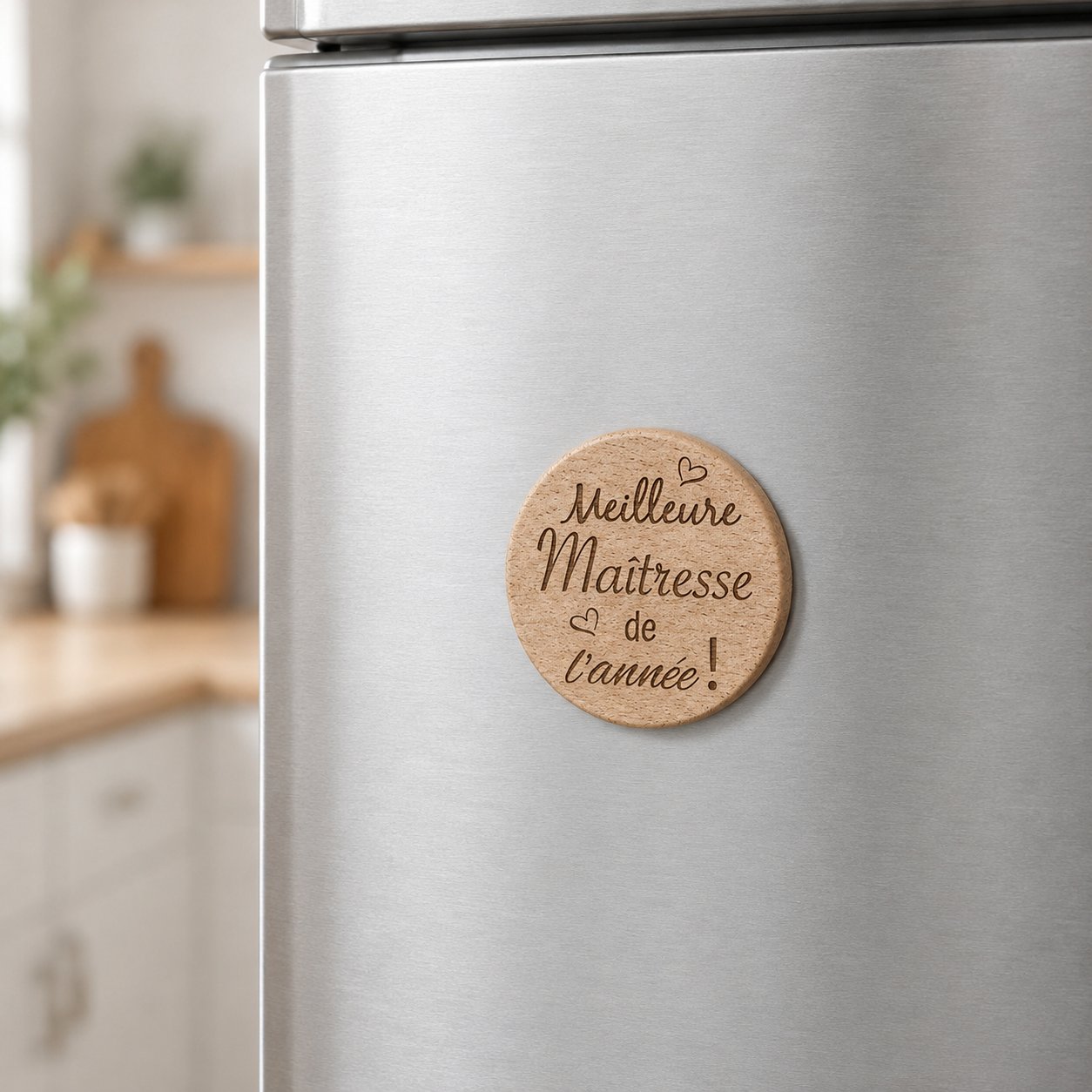 Magnet Meilleure maîtresse — création artisanale Scrapnwood