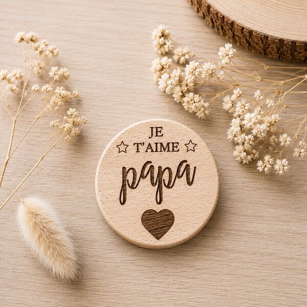 Magnet "je t'aime papa"