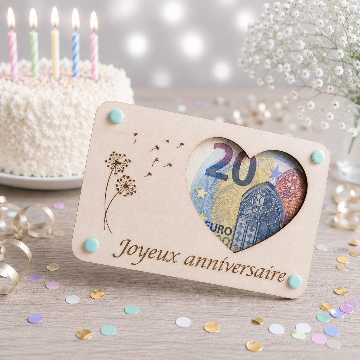Carte cadeau anniversaire
