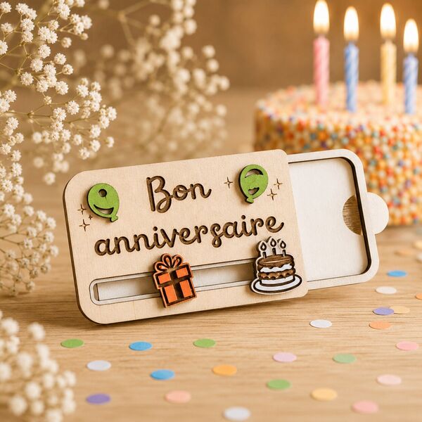 Carte cadeau anniversaire