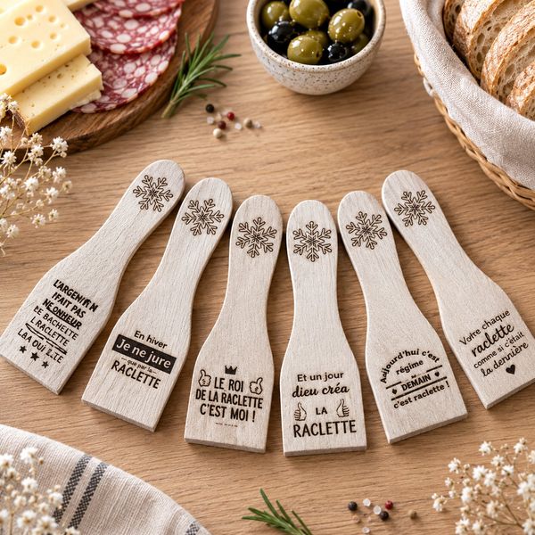 Lot de 6 palettes à raclette