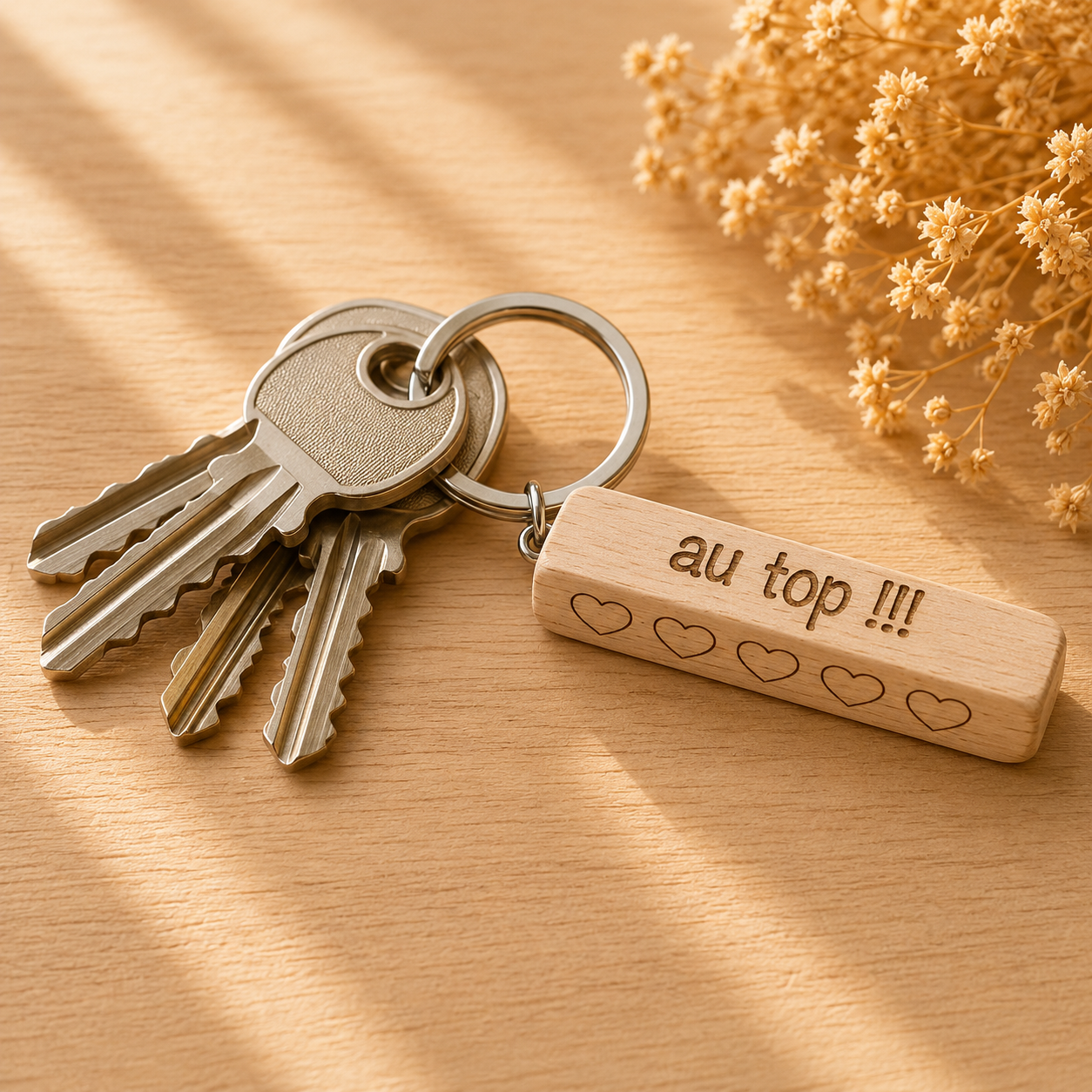 Porte clé message