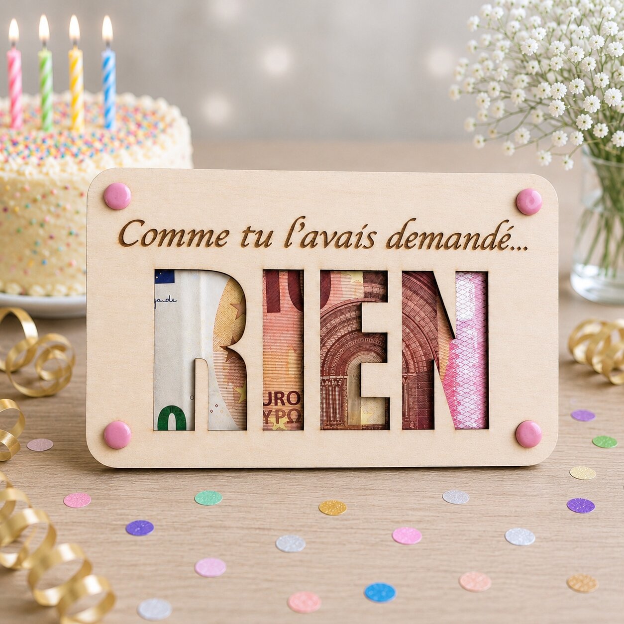 carte cadeau RIEN