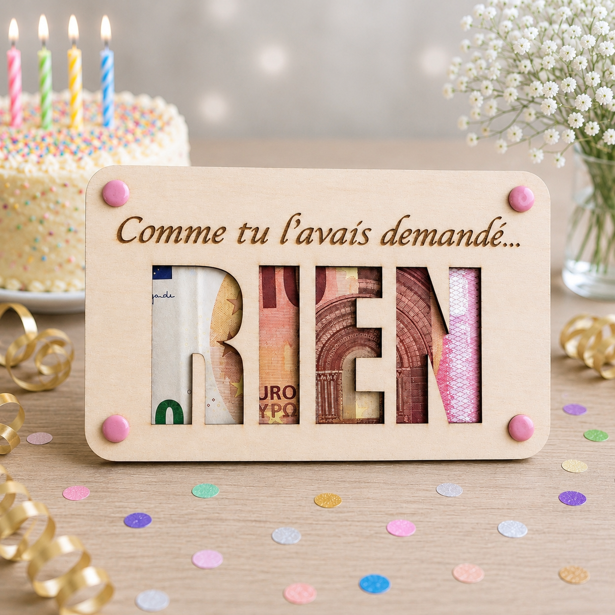 carte cadeau RIEN