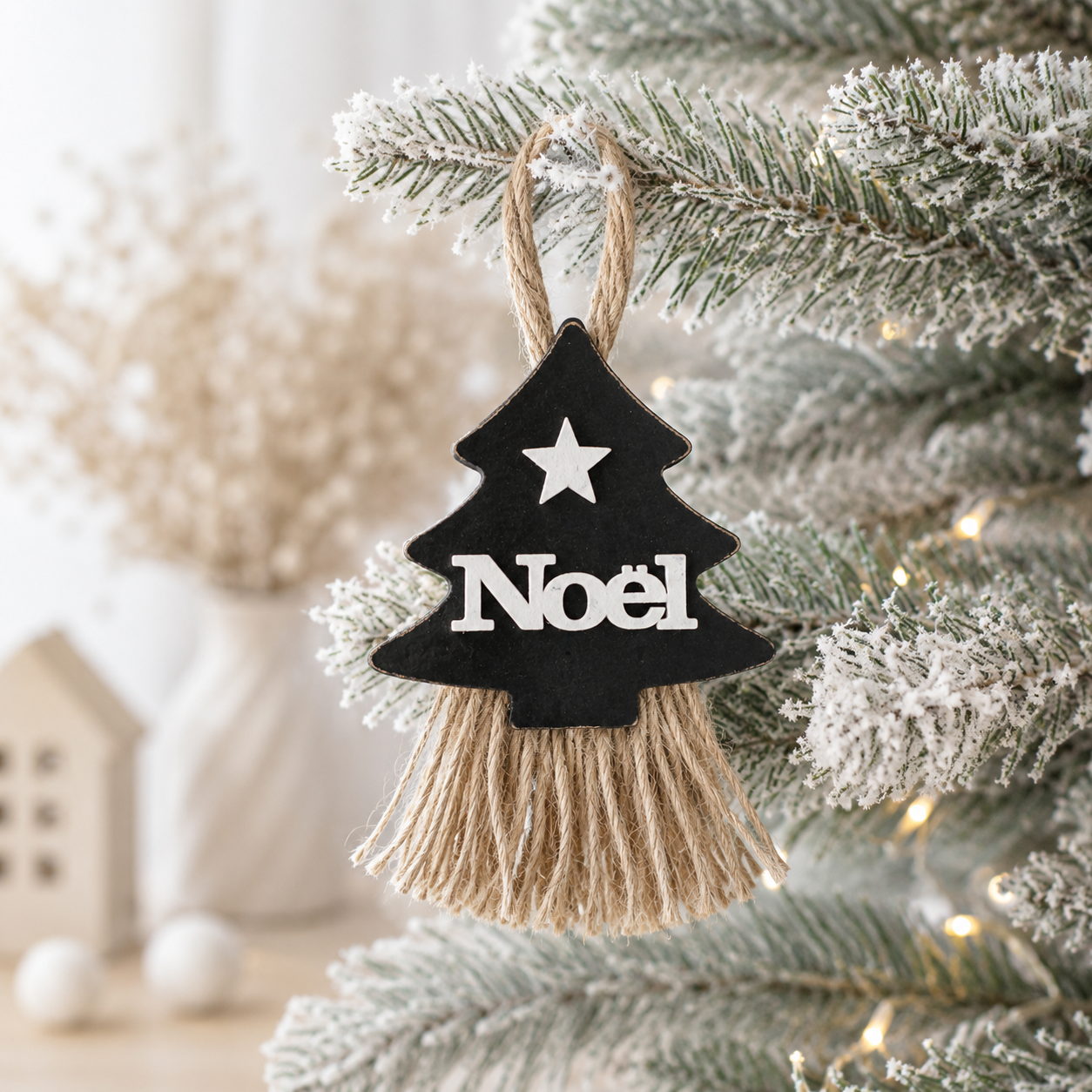 Déco en bois sapin — noël en bois gravé, fait main