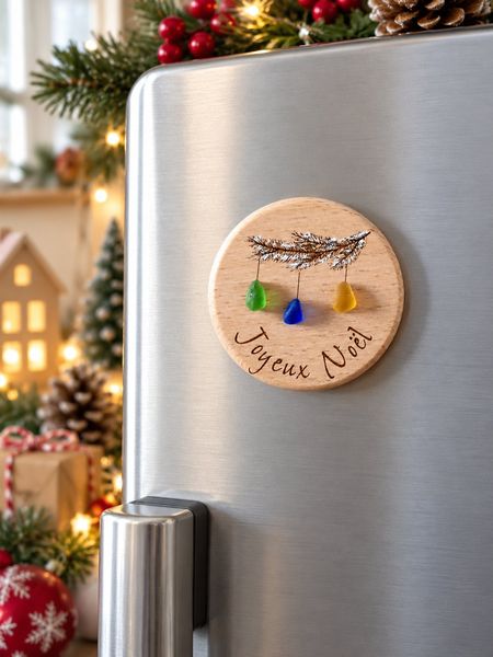 Magnet verre poli guirlande