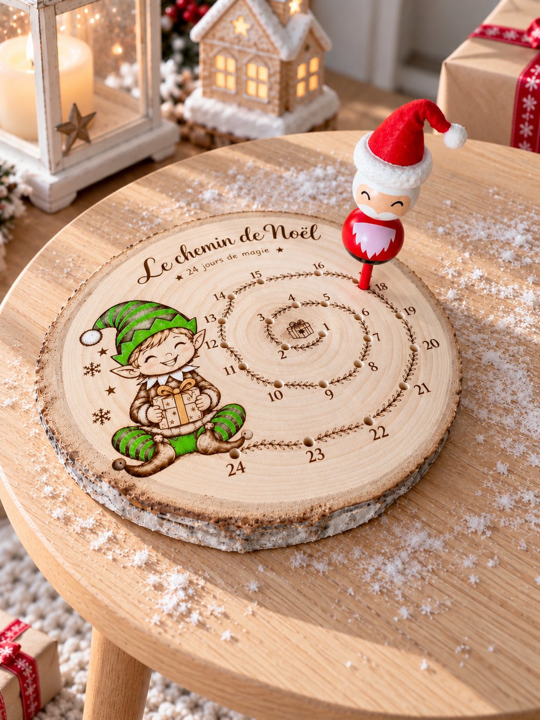 Décompte Lutin — création artisanale Scrapnwood