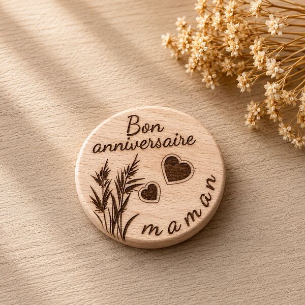 Magnet "bon anniversaire maman"