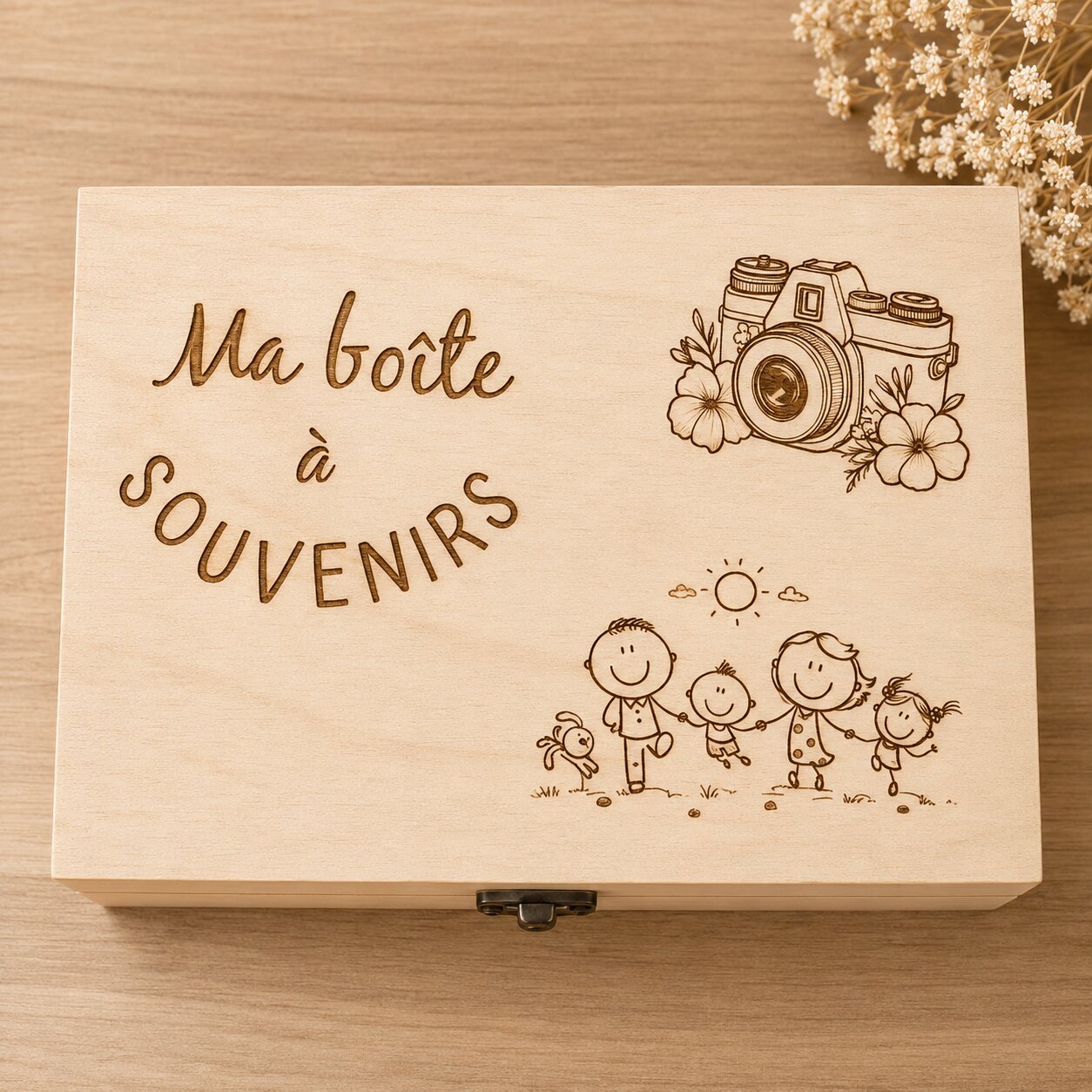 Boîte à souvenirs — coffrets et urnes — création artisanale Scrapnwood