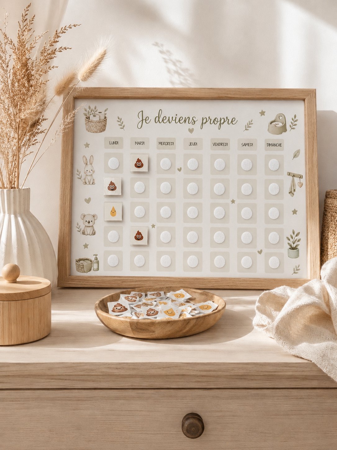Semainier apprentissage propreté