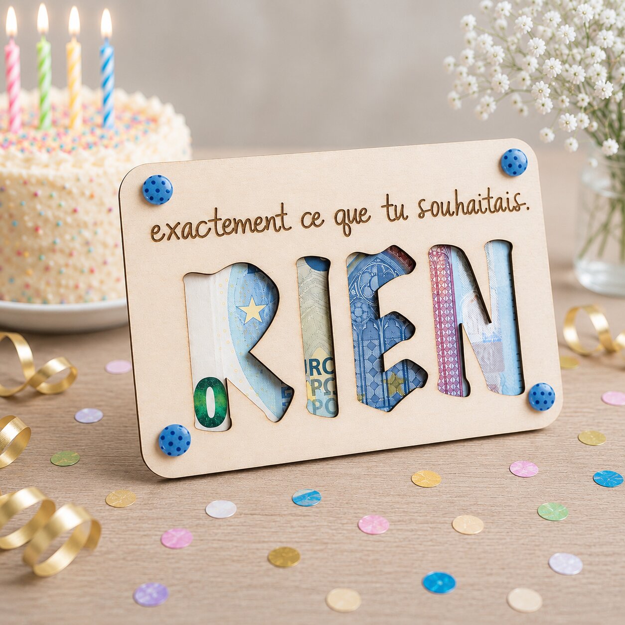 carte cadeau RIEN