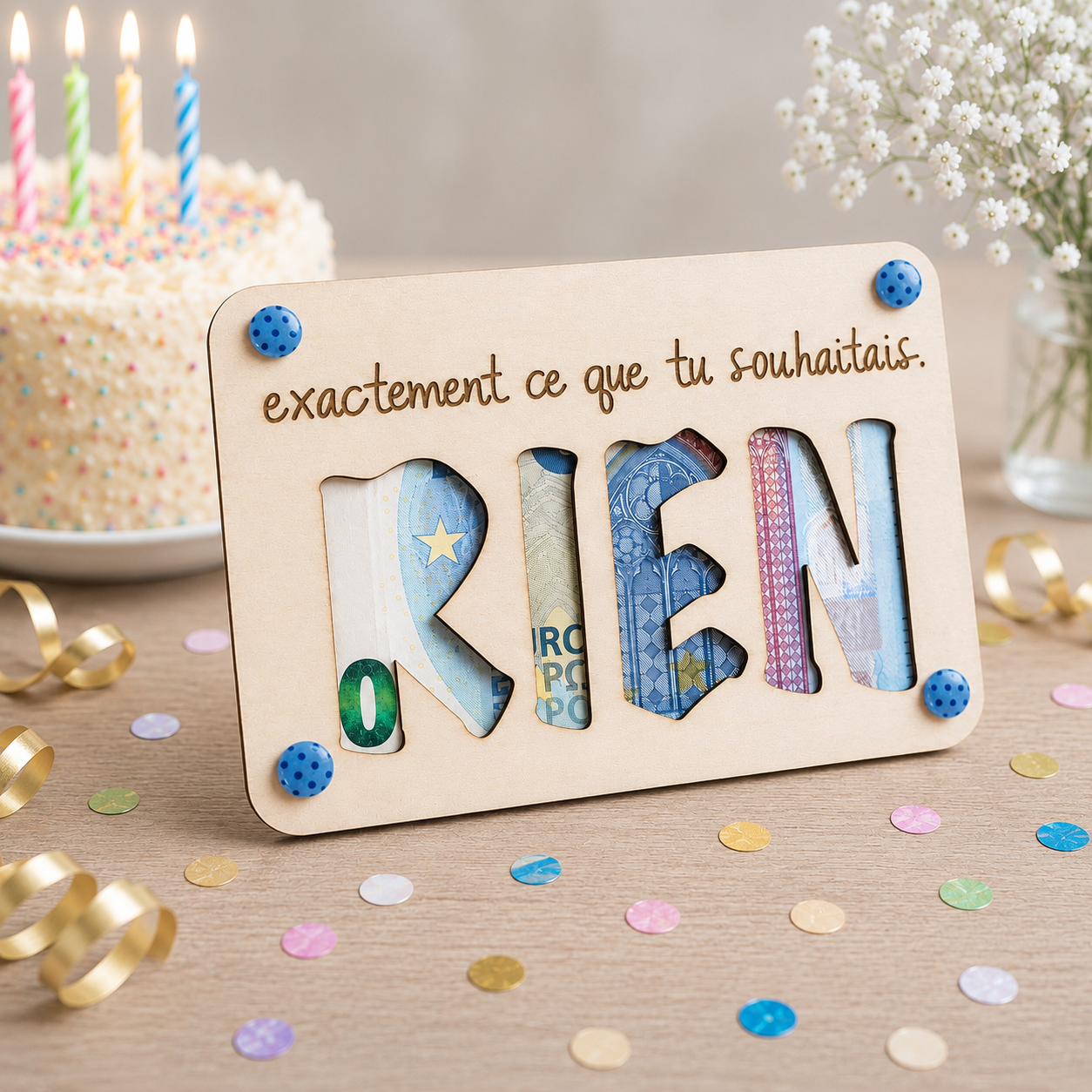 carte cadeau RIEN